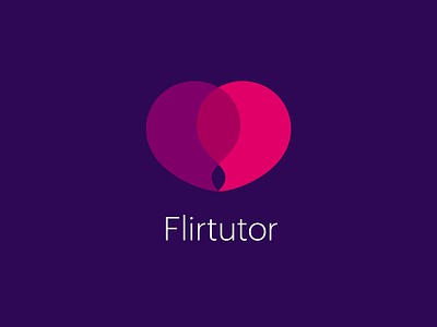 Flirtutor Logo app logo brand identity branding branding design communication design education hot logo logo design logotype messages minimalist logo monogram monogram logo teaching tutor typography vector