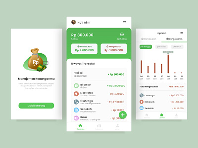 Income & Expense Mobile App app design financeapp minimal mobile app moneyapp ui ux