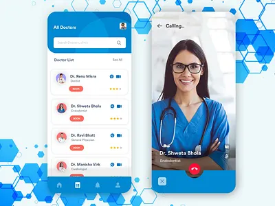 Customized Doctor's App app designing app development appdesign b2cinfosolutions covid19 illustration ui