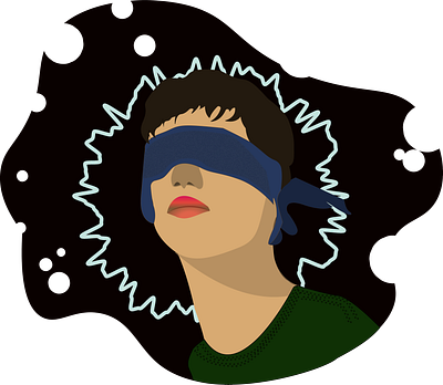 Blind Face Character art blind characterdesign design flat illustration graphic design illustration vector