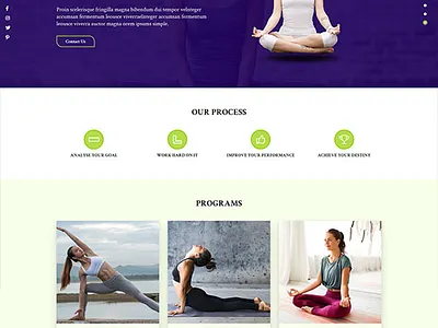 Free Yoga Training Website Template bootstrap free template free website template website template