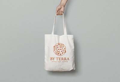 Logo on Tote Bag branding branding and identity design icon logodesign packaging packaging design vector