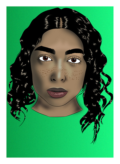 Woman with jet black hair adobe illustrator black black white digital drawing hair illustration jet black jet black hair portrait vector art vector illustration vector portrait vectorization woman women with jet black hair