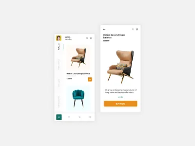 Luxury Home Decor IOS & Android App Design. app design application cleandesign luxury brand ui uiux ux
