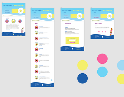 Myra Jean's Sneak Peak 🌟 branding color color palette design details diner eats food good vibes goodeats logo logodesign menu newpost news vector website website concept website design