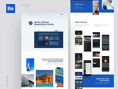 BayClub Case Study app behance behance project case study design ui ux web