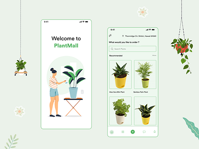 Plants app green greenhouse mobile mobile app plant plants plants app tree treehouse uiux