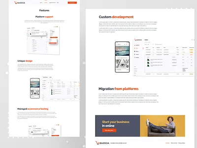 Features Page Web design ui ux web