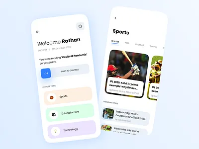 News App Design | Concept app design clean app clean app design minimal minimalist mobile app design news news app ui design user interface ux uxdesign white