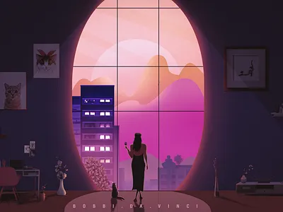 Lady Boss album artwork concept art digital art digital illustration graphic design illustration painting photoshop portrait art