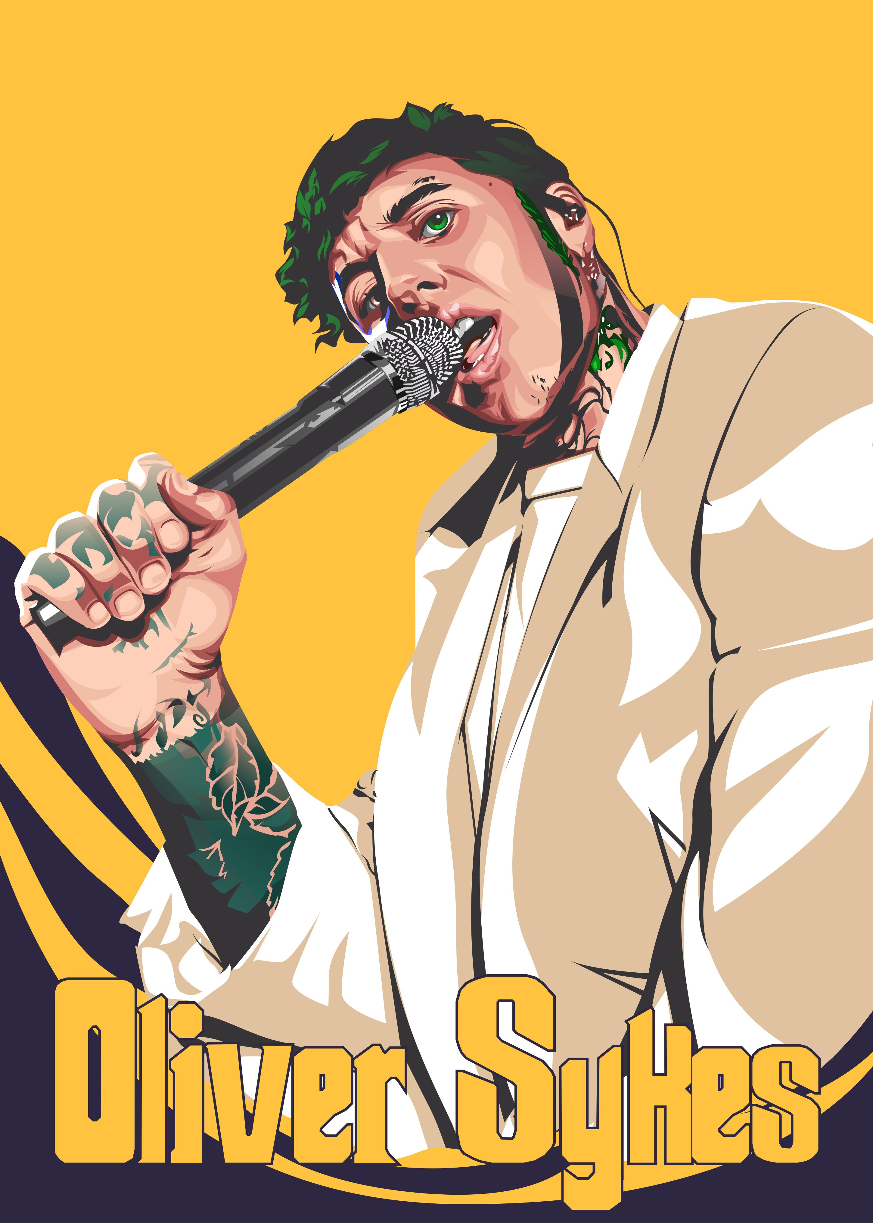 Example of Custom Vector Portrait Illustration 