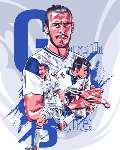 Gareth Bale bale championsleague comeback coreldraw design english football garethbale illustration premierleague sportillustration tottenham tottenhamhotspur transfer vector