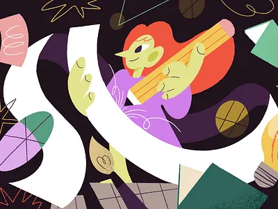 Creatures Mag art character creative design creativity design drawing editorial illustration process procreate sketch space