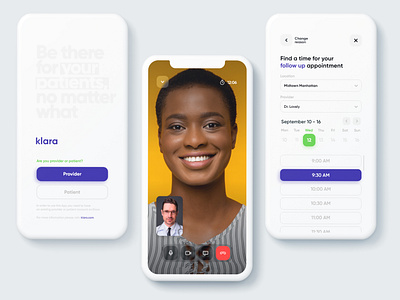 Klara Medical App redesign adobe xd app clean design dribbble best shot illustration minimal ui ux web