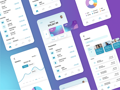 Mobile Banking App app app design bank bank app bank card banking bankingapp concept mobile mobile app mobile app design mobile ui ui ui design uidesign ux