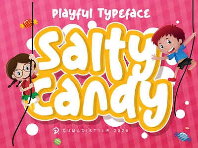 Salty Candy animation app bold branding covid19 design font handmade logo newfont typography web