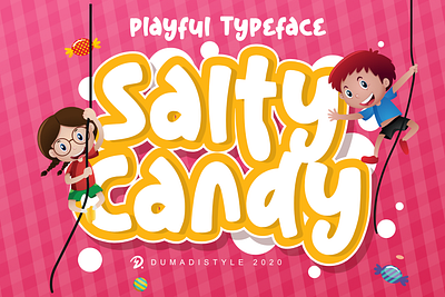 Salty Candy animation app bold branding covid19 design font handmade logo newfont typography web