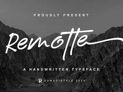 Remotte animation app bold branding design font handmade logo newfont typography web
