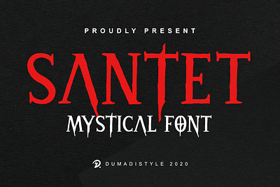 Santet animation app bold branding design font handmade logo newfont typography web