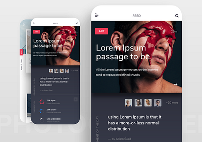 Social App For Photographers - UI Concept (2nd Screen) app app design colors concept creative design dribbble feed ios product design profile ui uidesign uiux user experience user interface ux uxdesign uxui