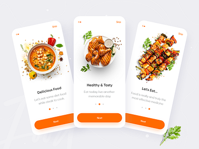 FoodStory : Food App Onboarding 🍗🍖 2020 trend app design cool creative dribbble best shot food food app food delivery food onboarding food story ios app design minimalist mobile mobile app mobile ui onboarding popular shot ui ux ui design ux design