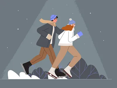 Slippery adobe illustrator character christmas flat flatdesign holidays new year vectober vectober2020 vector vector art vector illustration winter