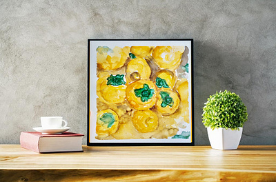 Persimmons, Watercolor Sketch food illustration fooddrawing illustration sketch watercolor