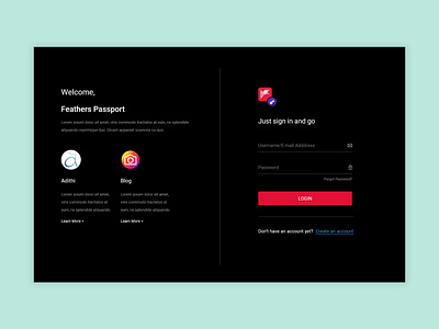 Dark mode Sign in dark ui design login page sign in ui web
