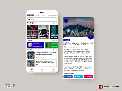 News App Home Page android app figma figma design figmaafrica ix mobile mobile app design mobile ui news newsletter ui