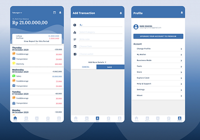 Financial Manager App explore mobile app design productdesign ui ux