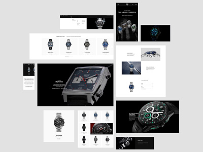 TAGHEUER.COM animation clockwork corporate digital interface interface design minimal motion site ui uiux ux uxui watch web web design webdesign website website design