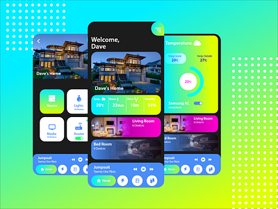 Smart Home App adobe xd adobexd creatwithadobexd design ui ux