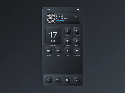 Neumorphic iOS 14 Homescreen app icons homescreen homescreen icons ios14 mobile neumorphic neumorphism