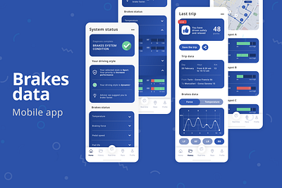 Brakes data Mobile app app automotive brakesdata design mobile ui mobileapp ui uiux userexperience