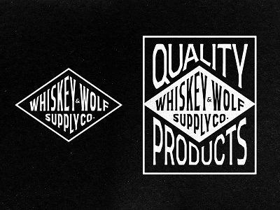 Whiskey & Wolf apparel logo badgedesign brand identity branding graphic design illustration illustrator lettering logo logo design merch design photoshop typography vector