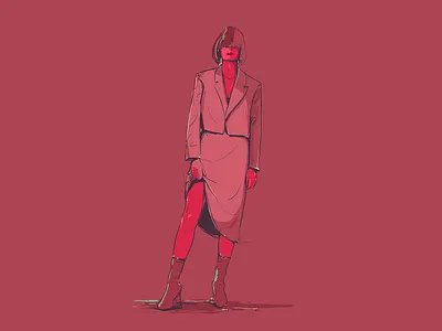 Line illustration | 2020 2d animation characterart characterdesign cover art digital 2d digital painting fashion illustration fashionart illustration music album