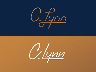 C. Lynn branding lettering logo logotype wordmark