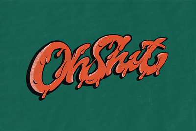 Oh Sh!t hand lettering illustration lettering nchg197 type typography typovn vietnam vintage