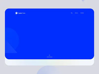 Cycle chats landing page design app design chat chat app cycle iran landing logo message messenger tehran ui ux