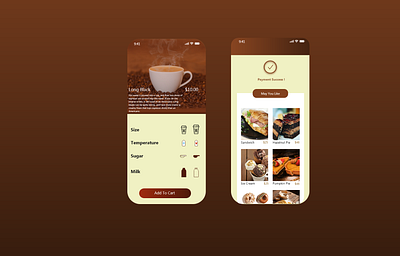 Cafe app adobe xd adobexd branding figma logo ui uidesign uiux ux uxdesign