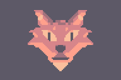 Kurama - Kitsune kun - Mr Fox - character portrait 2d 2d art 2d character animal art animals anime animeart character design fox kitsune kurama naruto orange pixel pixel art portrait retro