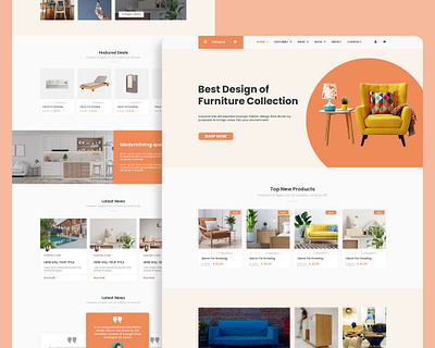 Furniture Website Design furniture furniture website ui ui design ux ux design website ui wordpress website