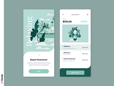 Beauty salon app app app design beauty dailyui figma illustration illustrations kavala mobile ui spa ui ui design uiux