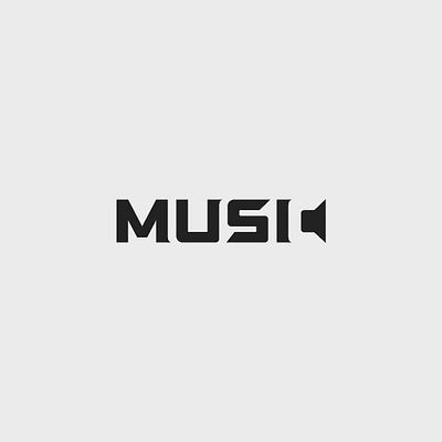 Music Negative Space Logo Design animation branding creativity design flatdesign illustration logo negativespace unique logo vector