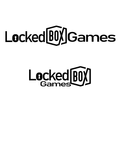 Locked Box Games Negative Space Logo Design animation branding creativity design flatdesign illustration logo negativespace typography unique logo