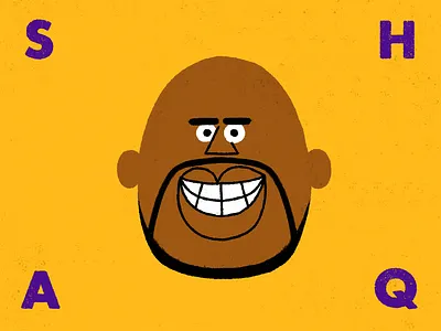 Love Lebron, but Shaq will always be my number one! basketball illustration nba portrait shaq sport vintage