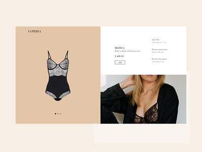 La Perla e-commerce brand daily ui design fashion la perla landingpage lookbook minimal portfolio ui ui design ui shop ui ux ux web web design website