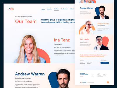 ABC Communication - WIP Website art direction branding ui ux web design website