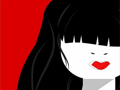 Poison girl design illustration photoshop