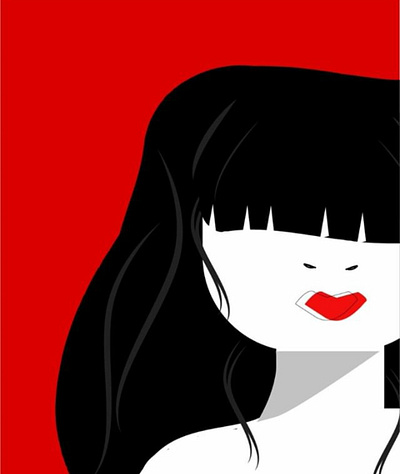 Poison girl design illustration photoshop